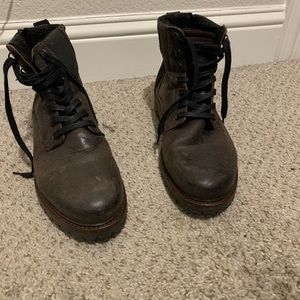 Brown Steve Madden mens leather boots size 11 US